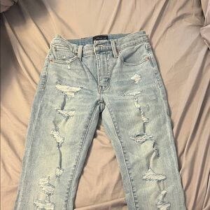Lucky Brand Light Blue Distressed Skinny Jeans